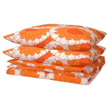 KRANSMALVA, duvet cover and 2 pillowcases, 240x220/50x60 cm, 605.720.15