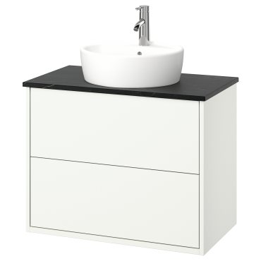 HAVBACK/TORNVIKEN, wash-stand with drawers/wash-basin/tap, 82x49x79 cm, 695.214.08