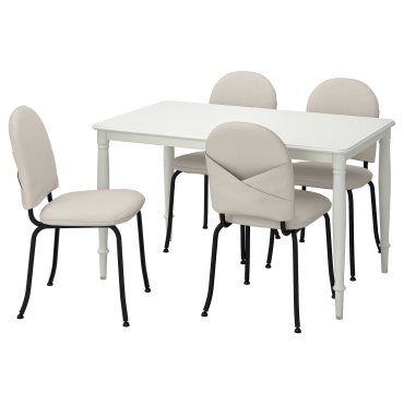 DANDERYD/EBBALYCKE, τραπέζι και 4 καρέκλες, 130 cm, 695.601.26