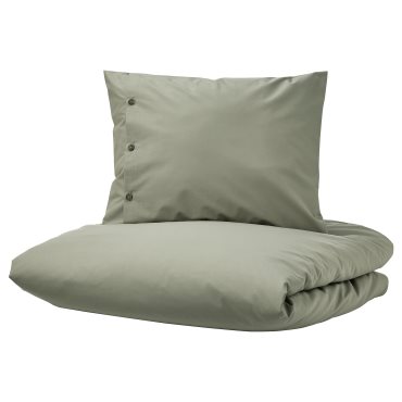KRÅKRISMOTT, duvet cover and pillowcase, 150x200/50x60 cm, 705.362.96