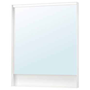FAXALVEN, mirror with built-in lighting, 80x95 cm, 705.441.83