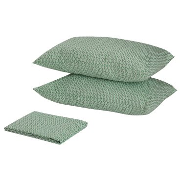 RÖDVED, flat sheet and 2 pillowcase, 240x260/50x60 cm, 705.624.69