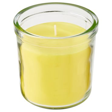 BLODHAGG, αρωματικό κερί σε ποτήρι/λεμόνι & λεμονόχορτο, 40 ώρες, 705.715.10