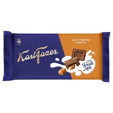 KARLFAZER, milk chocolate tablet salty toffee crunch, 145 g, 705.847.01