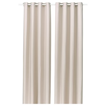 GINSTMOTT, curtains with eyelets/1 pair, 145x300 cm, 706.054.16