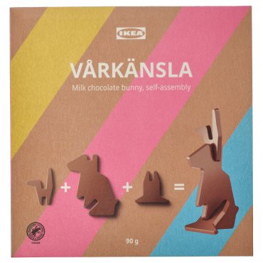 VÅRKÄNSLA, milk choco bunny self-assembly/RAC certified, 90 g, 706.231.04