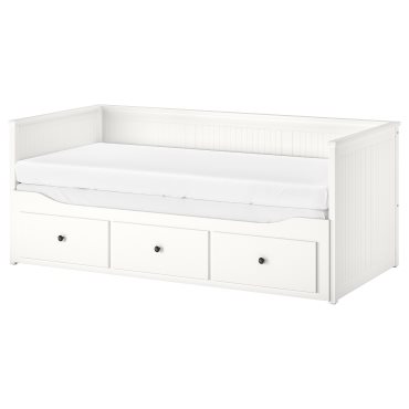 HEMNES, day-bed with 3 drawers/2 mattresses, 80x200 cm, 794.281.17