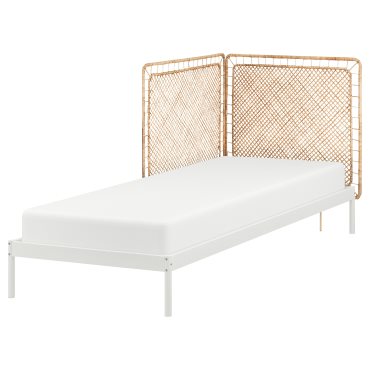 VEVELSTAD, bed frame with 2 headboards, 90x200 cm, 794.418.02
