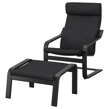 POÄNG, armchair and footstool, 794.842.45