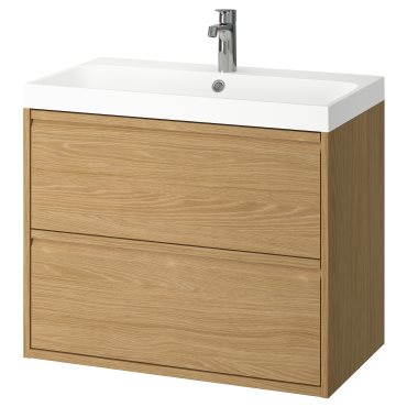 ANGSJON/BACKSJON, wash-stand with drawers/wash-basin/tap, 80x48x69 cm, 795.139.93