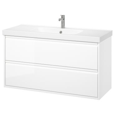 ANGSJON/ORRSJON, wash-stand with drawers/wash-basin/tap, 122x49x69 cm, 795.140.73