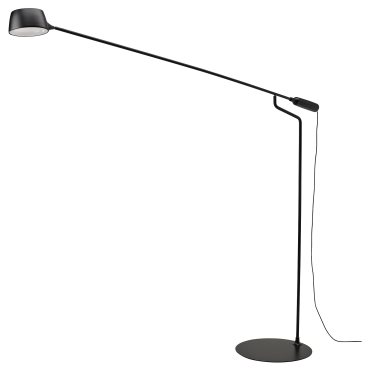 VÅGHÖJD, floor lamp with built-in LED light source/dimmable, 805.141.90