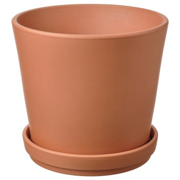 BRUNBÄR, plant pot with saucer outdoor, 24 cm, 805.847.67