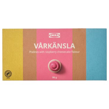 VÅRKÄNSLA, gift box praline white choco raspberries/RAC certified, 90 g, 806.236.98