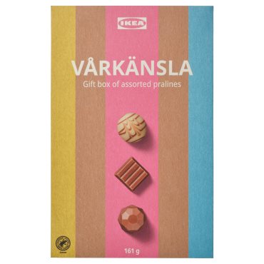 VÅRKÄNSLA, gift box of assorted pralines/RAC certified, 161 g, 806.297.37