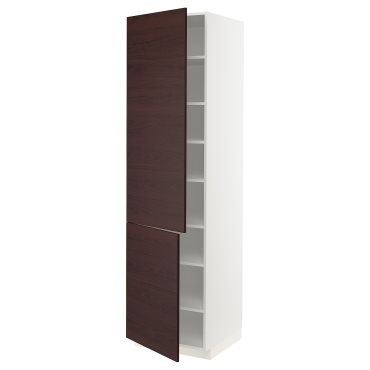 METOD, high cabinet with shelves, 60x60x200 cm, 894.704.79