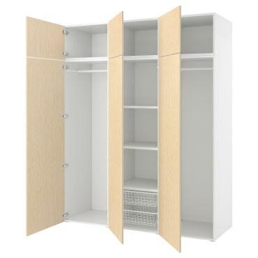 PLATSA, wardrobe with 6 doors, 180x57x221 cm, 895.007.68