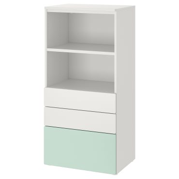 SMASTAD/PLATSA, bookcase with 3 drawers, 60x42x123 cm, 895.439.23
