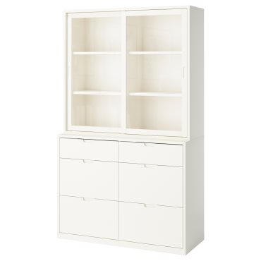 storage combination with drawers, 121x47x206 cm, 895.478.84