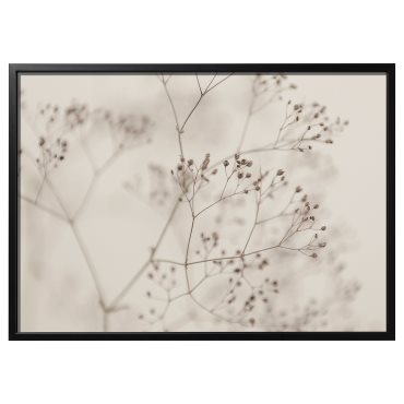 BJÖRKSTA, picture with frame/flowers-close up, 140x100 cm, 895.611.63