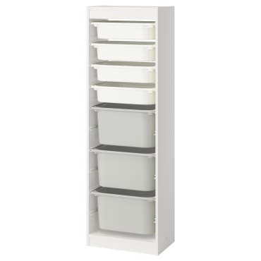 TROFAST, storage combination with boxes, 46x30x145 cm, 895.754.57