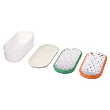 UPPFYLLD, grater with container, set of 4, 905.293.89