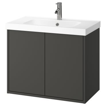 HAVBACK/ORRSJON, wash-stand with doors/wash-basin/tap, 82x49x69 cm, 995.211.95
