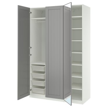 PAX/KAMMAR/GULL, συνδυασμός ντουλάπας, 150x60x236 cm, 995.725.47
