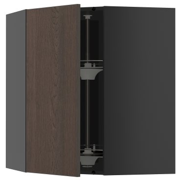 METOD, corner wall cabinet with carousel, 68x80 cm, 995.878.84