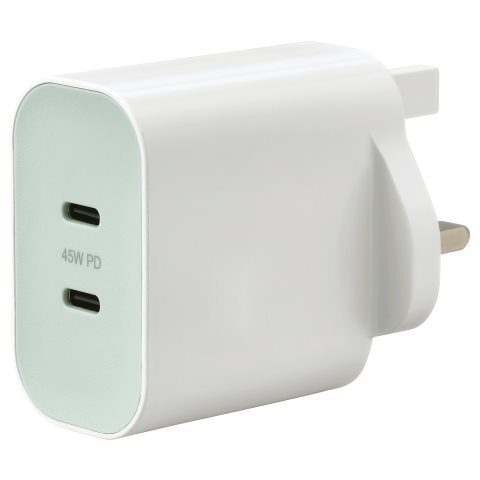 SJOSS, 45W 2-port USB charger/fast charging, 805.744.57