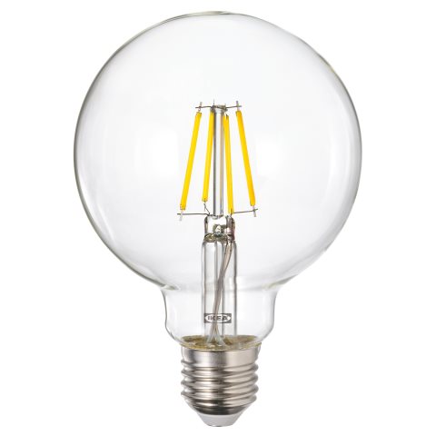 LUNNOM, LED bulb E27 470 lumen/dimmable, 95 mm, 406.148.27