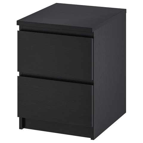 MALM, chest of 2 drawers, 001.033.43
