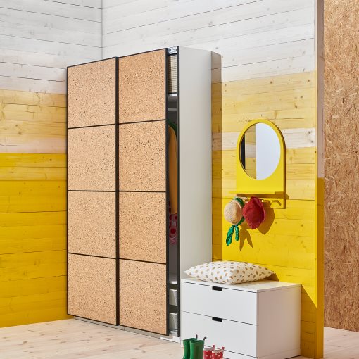 KIRKENES, 4 panels for sliding door frame, 004.254.66