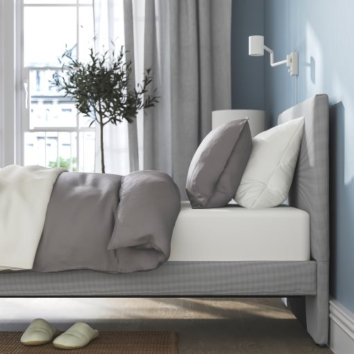 GLADSTAD, upholstered bed frame, 120x200 cm, 004.904.47