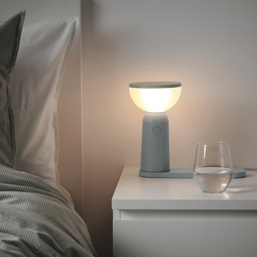 BETTORP, mobile lamp with built-in LED light source and wireless charging dimmable, 005.045.43