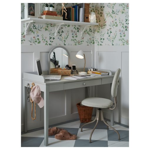 ISNÅLEN, φωτιστικό γραφείου με ενσωματωμένο φωτισμό LED, 005.143.68