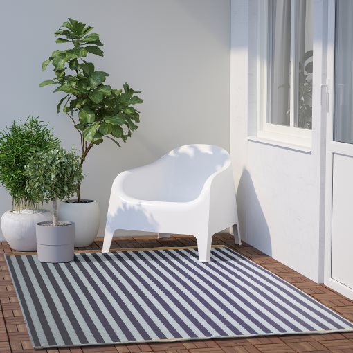 KORSNING, rug flatwoven/in/outdoor/striped, 160x230 cm, 005.519.64