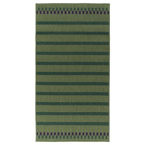 KORSNING, rug flatwoven/striped/in/outdoor, 80x150 cm, 005.532.32