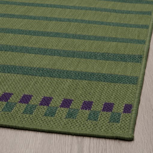 KORSNING, rug flatwoven/striped/in/outdoor, 80x150 cm, 005.532.32