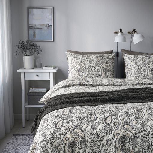 RODGERSIA, duvet cover and 2 pillowcases, 240x220/50x60 cm, 005.793.93