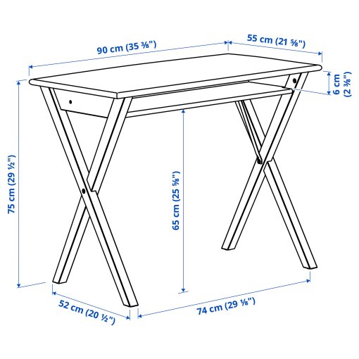 BOLLPOJKE, γραφείο, 90x55 cm, 005.913.66