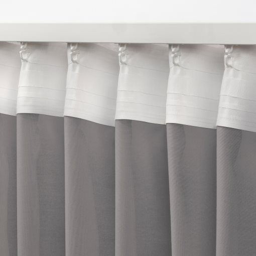 STENFRÖ, διαφανής κουρτίνα με τρέσα, 2 τεμ. 145x300 cm, 005.948.88