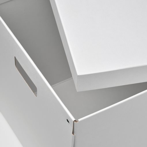 FJÄDERHARV, storage box with lid, 32x35x31 cm, 005.968.87