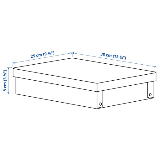 GÄRDESGÅRD, κουτί αποθήκευσης με καπάκι, 25x35x8 cm, 005.969.34