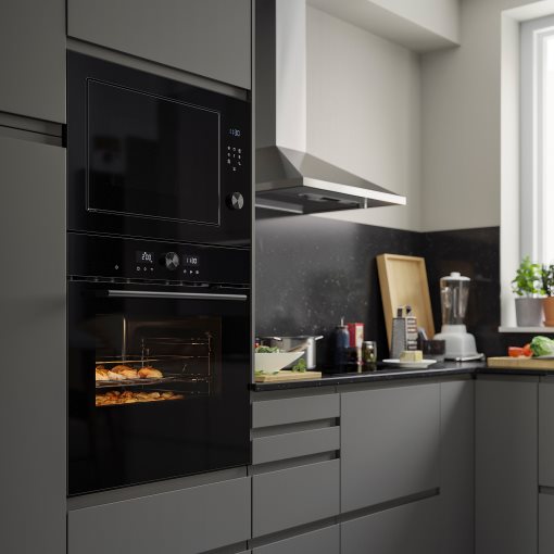 SPJUTBO, φούρνος με αερόθερμο και πρόσθετη λειτουργία ατμού/γκριλ/ IKEA 500, 006.002.76