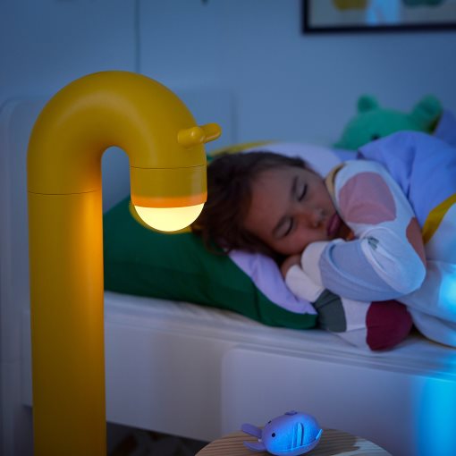 GREJSIMOJS, διακοσμητικό επιδαπέδιο φωτιστικό με ενσωματωμένο φωτισμό LED, λειτουργία με μπαταρία, 006.020.39