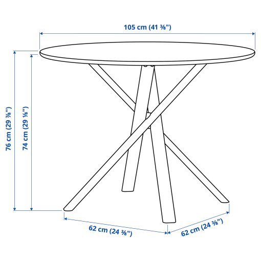 NORRMJÖLE, table, 105 cm, 006.205.66