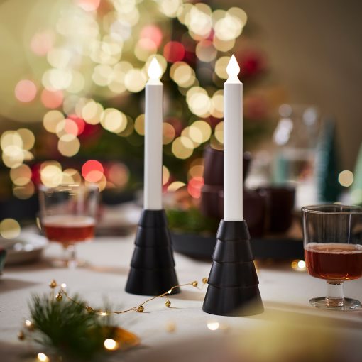 STRÅLA, candle with built-in LED light source/battery-operated, 006.335.64