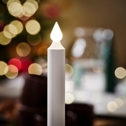 STRÅLA, candle with built-in LED light source/battery-operated, 006.335.64