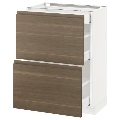 METOD/MAXIMERA, base cabinet with 2 fronts/3 drawers, 091.313.70